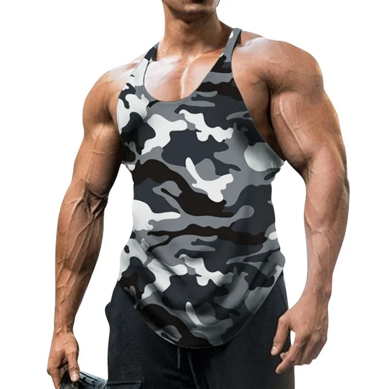 Лето Y Back Gym Stringer Top Men Men Cotton Clothing Clothing Boybuilding рубашка рубашка фитнес жилет мышцы тренировки 220713