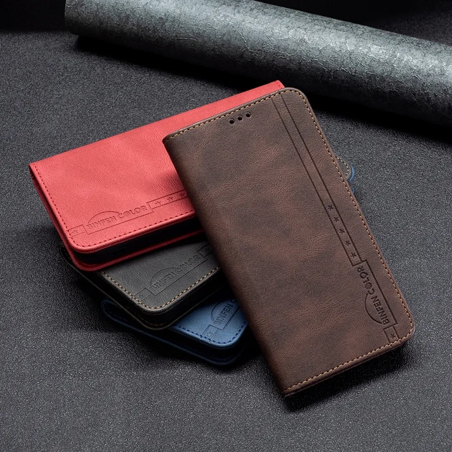 Leather Wallet Anti-theft Brush Cases For Xiaomi Redmi 10 9 9A 9C 9T Note10/10S/10T/10 Pro Max/9 Pro Mi Poco X3 Nfc/F3/M3 10T 11T