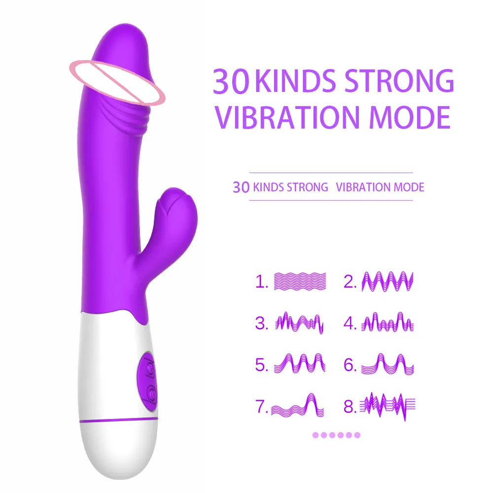 Ikoky Dildo Rabbit Vibrator Clitoris Clitoris Animulator Sexy Toys for Woman Dual Vibration Products G Spot Massager