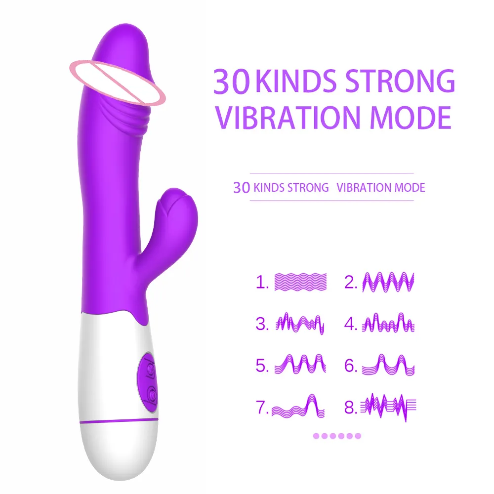 IKOKY gode lapin vibrateur stimulateur de Clitoris Vaginal jouets sexy pour femme double Vibration produits pour adultes G Spot masseur