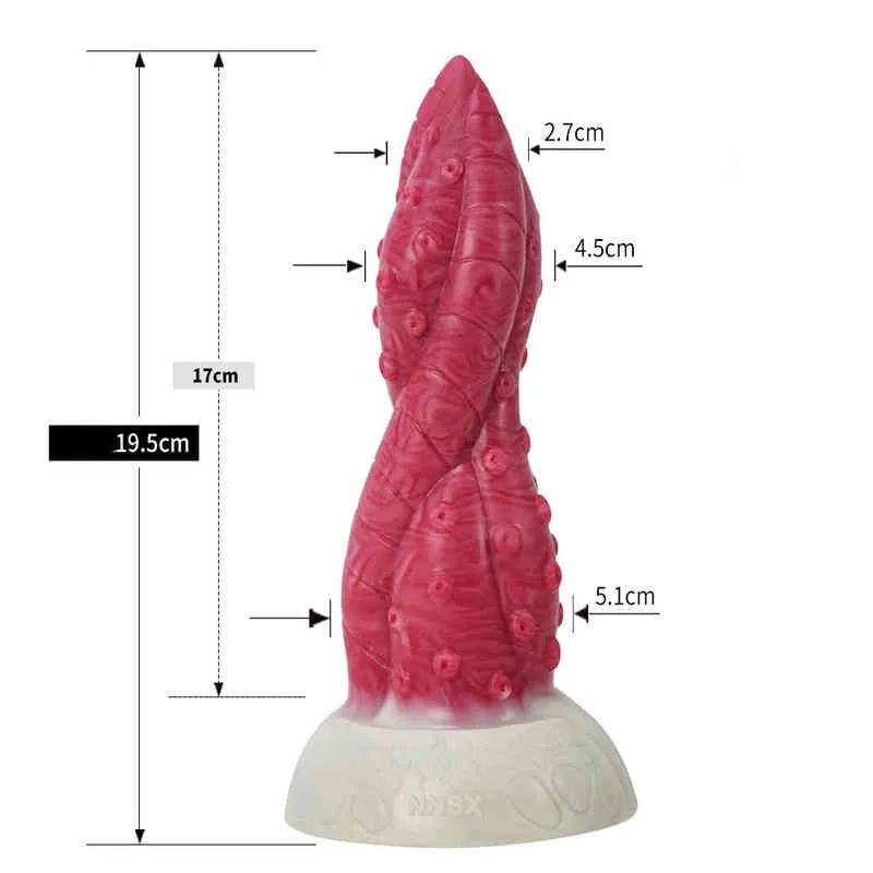 Nxy Dildos Liquid Silicone Skin Suction Cup Penis for Men and Women Ice Cream Anal Plug Passion Massage Masturbator Adult Sex Products 0317