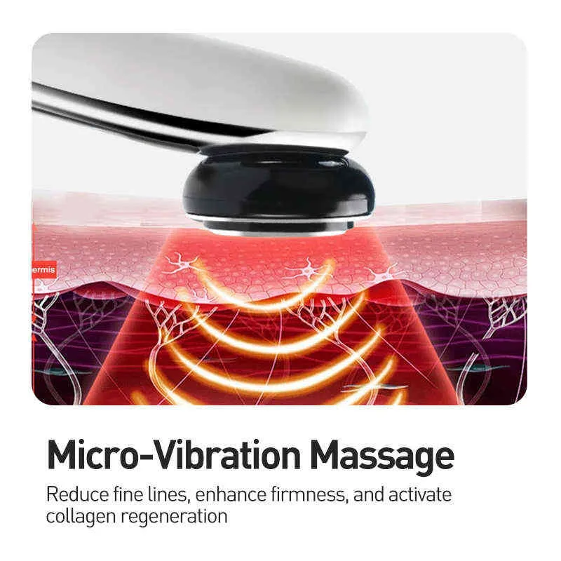 EMS facial LED photon radiofréquence vibration masseur rajeunissement de la peau lifting raffermissant massage instrument de beauté 220513