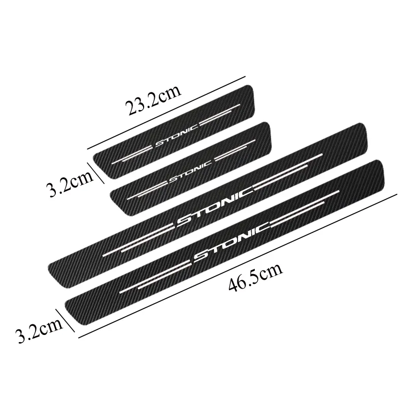 Carbon Fiber GT GTLINE Car Door Sill Sticker For Kia Stonic Auto Accessories6386321