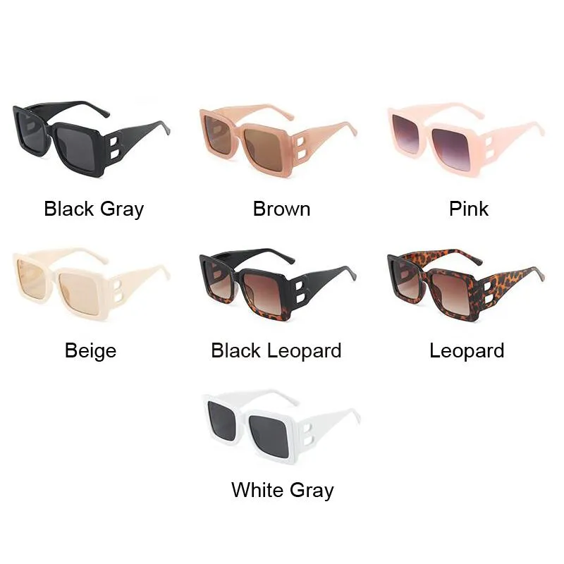 Lunettes de soleil Fashion Big Square Style Gradient Gradient Trendy Drive Retro Brand Design Sun Glasses Femme UV400Sunglasses2254