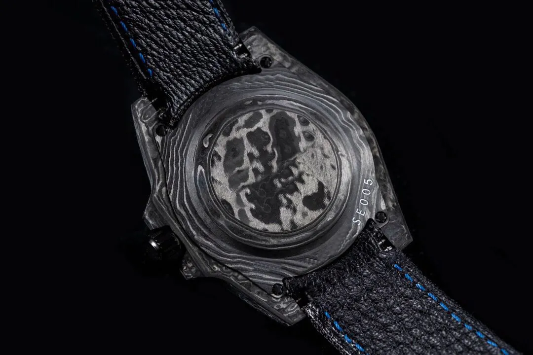 JH Montre De Luxe Mens Watches 40X12 4mm 3186 automatic mechanical movement carbon fiber luxury watch artificial fiber-braided wat286v
