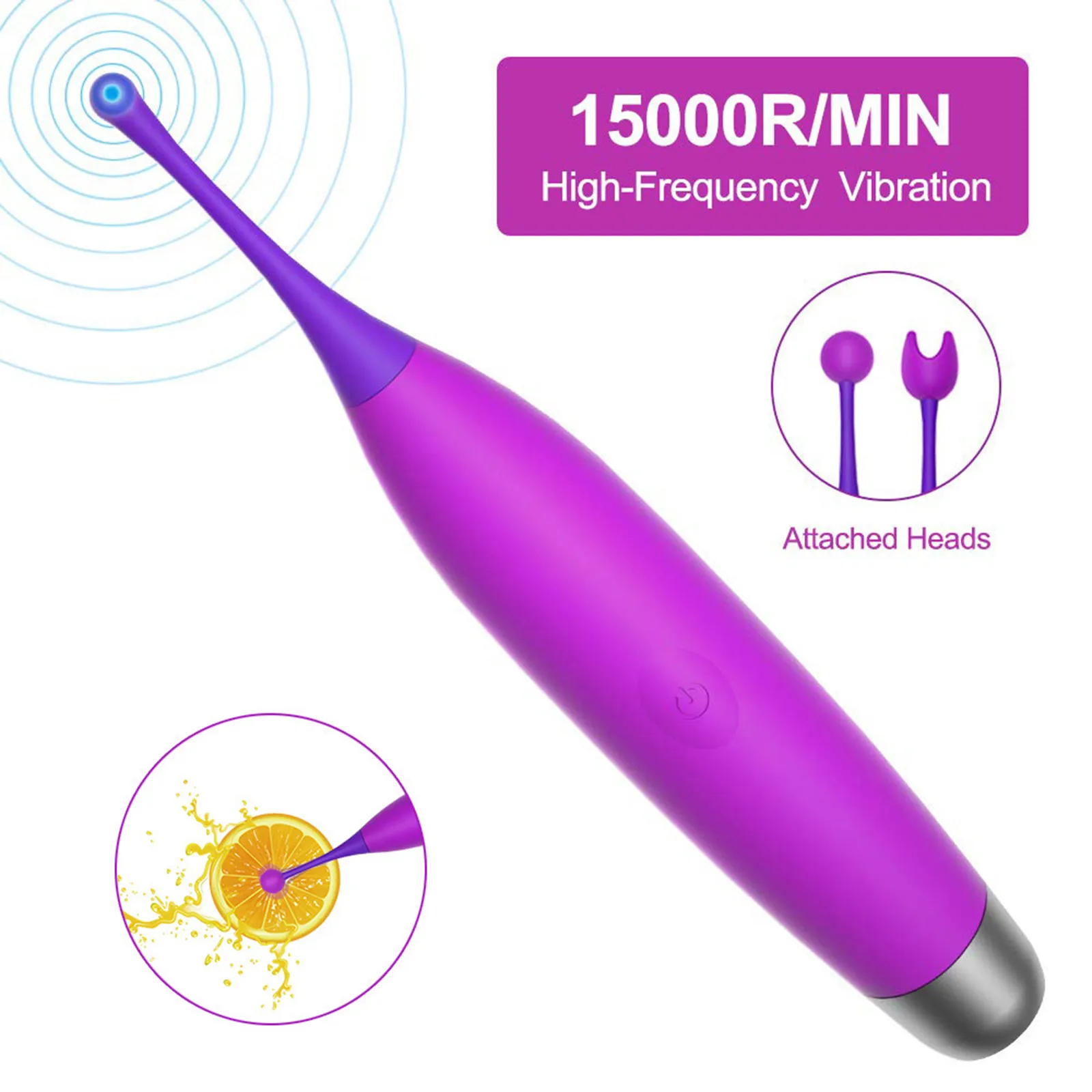 Vibratore capezzoli con punto G ad alta frequenza, potente stimolatore vaginale capezzoli a 10 frequenze, massaggiatore masturbazione con orgasmo rapido