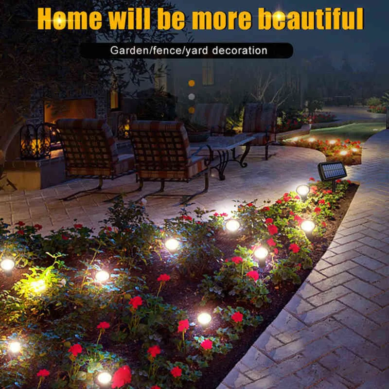 LED Solar Light In Garden Landscape Light Outdoor Watertofel Underground Light Solar Atressljus Lawn Decorative Lighting J220531