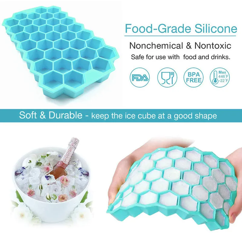 Silikolove Honeycomb Trays со съемными крышками Силикагель Cube Cube плесень бесплатно 220611