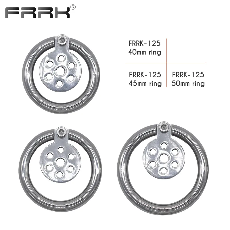 frrk 30mm小さなステンレス鋼の雄の貞操装置軽量コックケージタイトペニスリングボンデージセックスおもちゃショップ220606