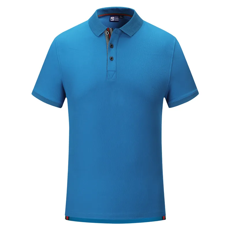 Hommes été à manches courtes Polo chemise décontracté couleur unie maillots mâle coton hauts impression personnalisée unisexe uniforme femmes vêtements 220623