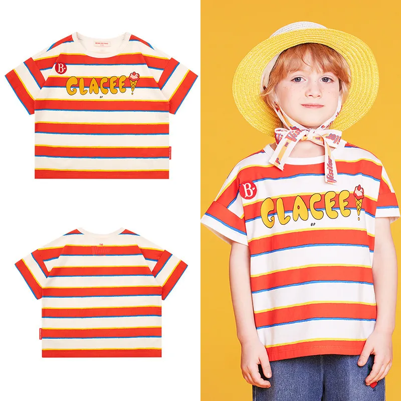 Korean Brand Kids Clothes Summer Boys T-Shirts Pants Cartoon Toddler Sweatshirt Girls Boutique Outfits Infant Baby Tees 220425