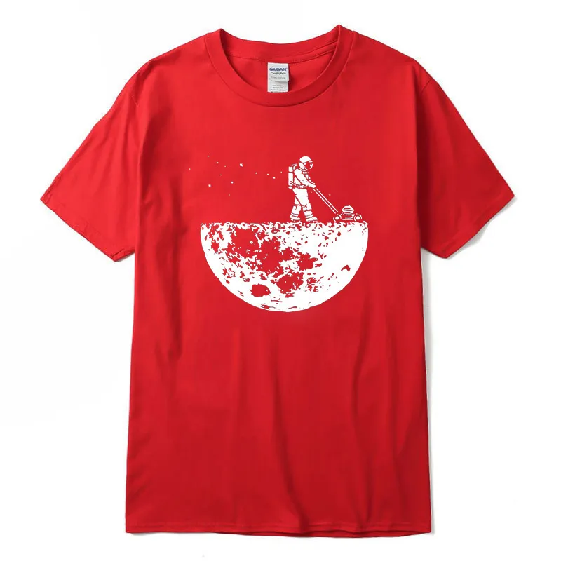 Highquality 100% Katoen Lunar Cleaner Afdrukken Street Style Casual Korte Mouw Heren T-shirt Cool Losse Oneck T-shirt Mannelijke T-shirt 220607
