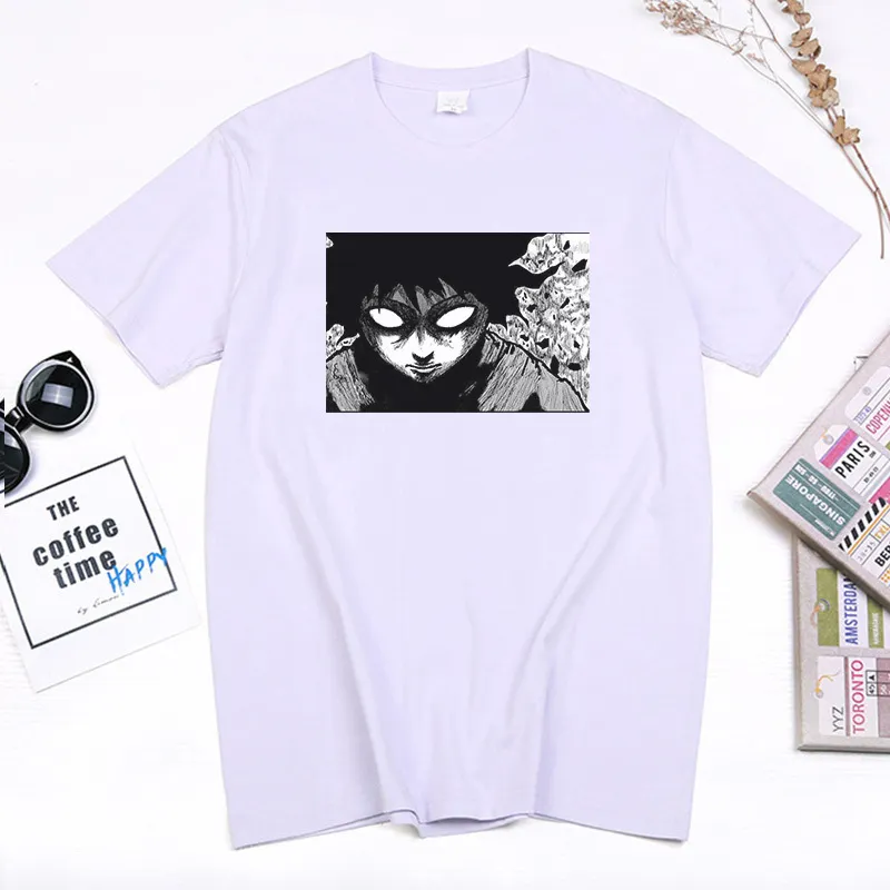 Mob Psycho 100 Anime Printed T Shirt Shigeo Kageyama Running Graphic Tops Women Men Harajuku Manga Odzież Summer Casual Tees 220607