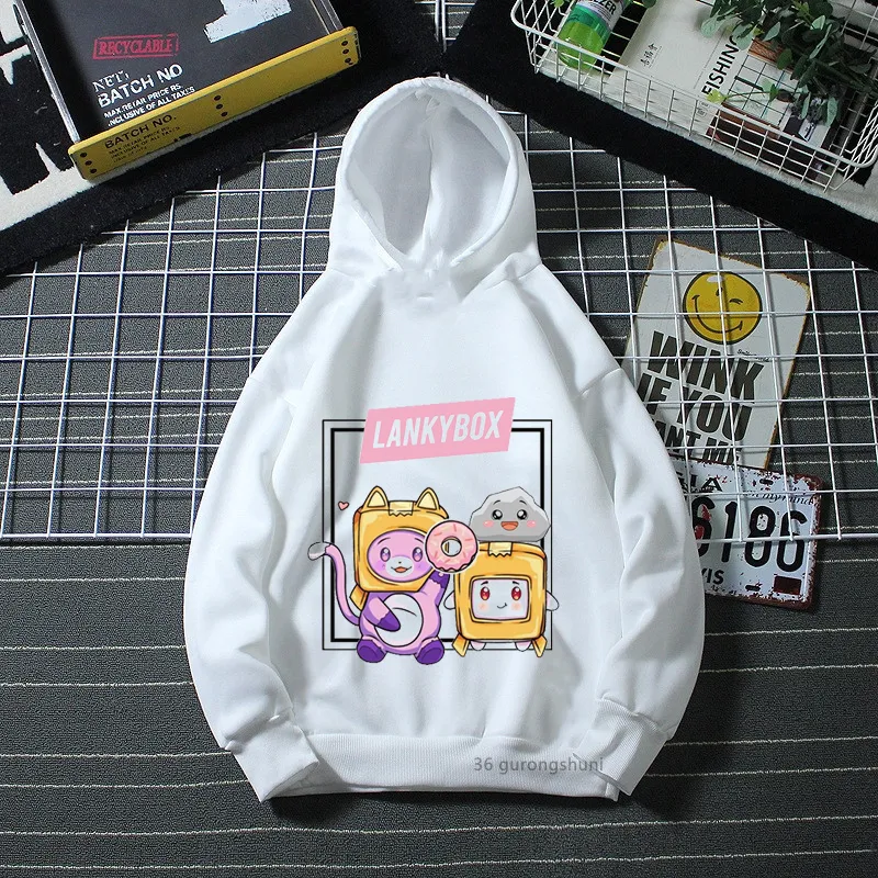 Hoodies Sweatshirts Kawaii Rocky و Foxy Cartoon Cap Cap Girls Boys 220824