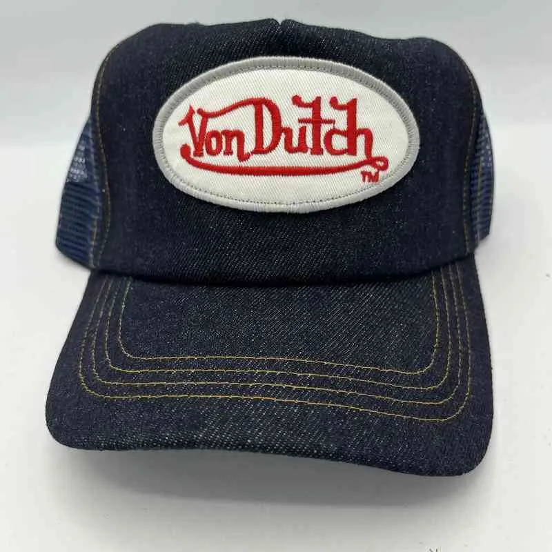 Designer Luxo Denim Cap Hat Trucker Novo Size0128554197