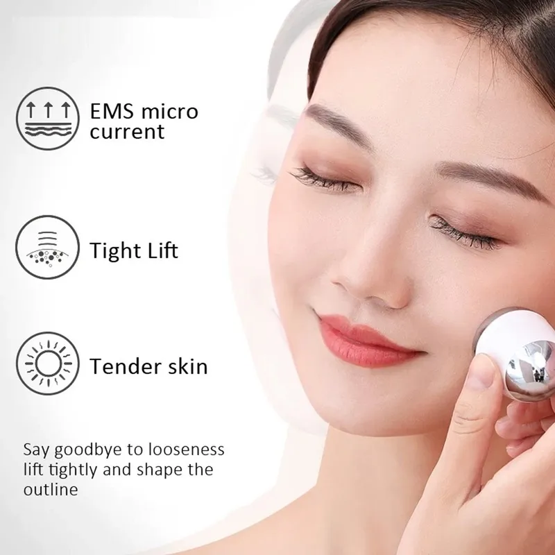 Infrarouge Pon Rajeunissant Instrument de beauté EMS Vibration Masseur Lifting du visage Peau tendre Antirides ION Essence Importateur 220630
