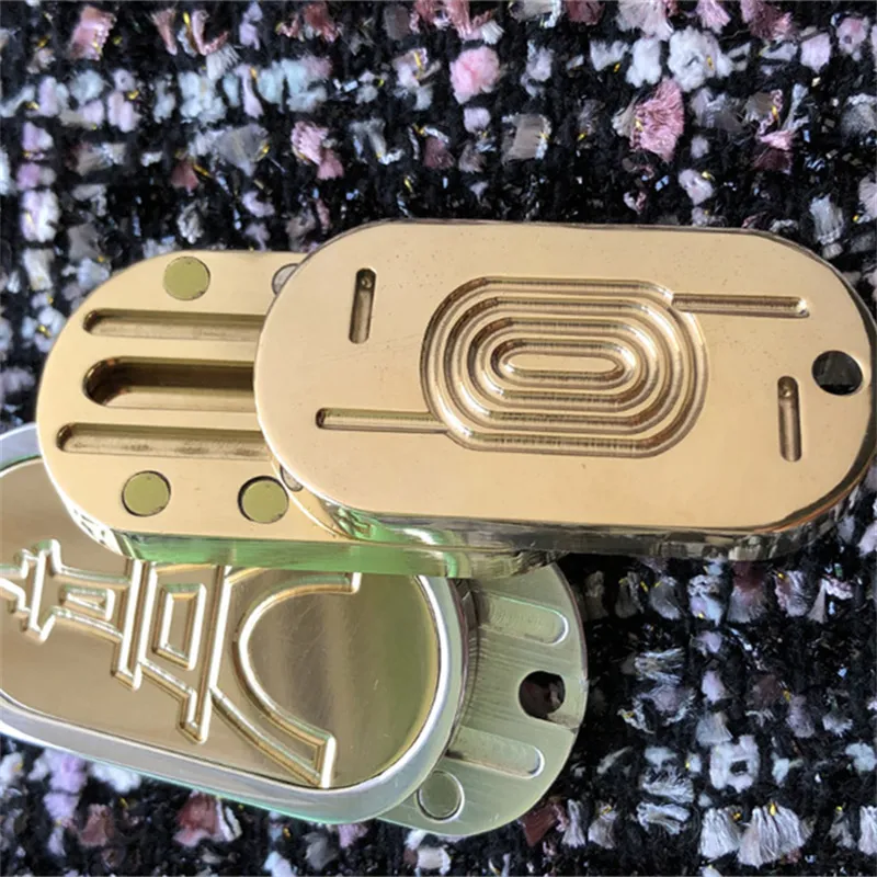 Gold Metal Magnetic Slider adulto EDC Fidget Toy Anti Stress Spinner Ansiedade Autismo Adicionar Alepassal do ADDH