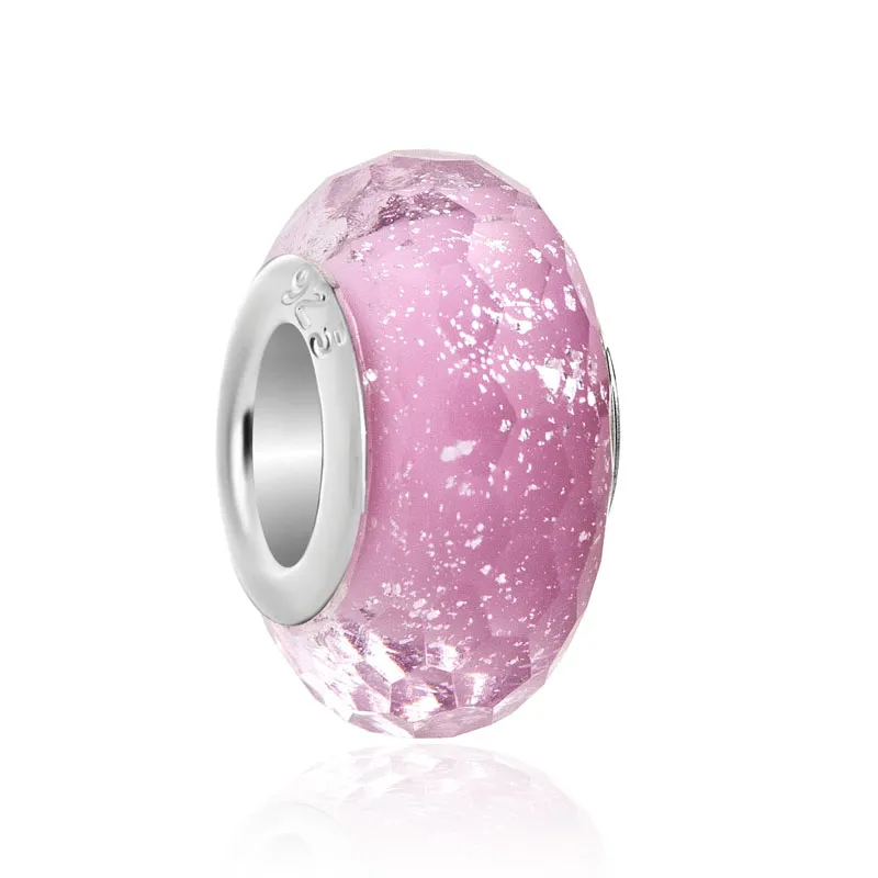 925 srebrne koraliki charms dla pandora charm bransoletki projektant dla kobiet różowy płatek miłości motyl serce cyrkonia koraliki odpowiednie