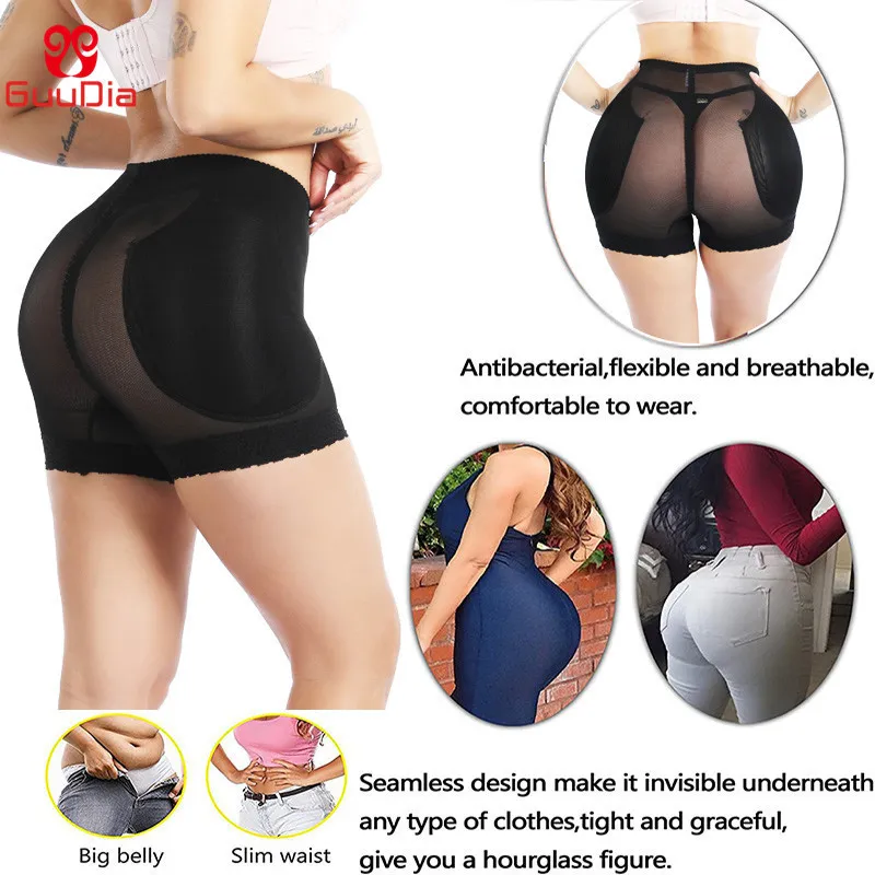 GUUDIA Hip Enhancer Butt Lifter Push Up Bragas Mujeres Body Shapers Control Panties Mujeres Shapewear Sexy Mesh Transpirable Lift 220702