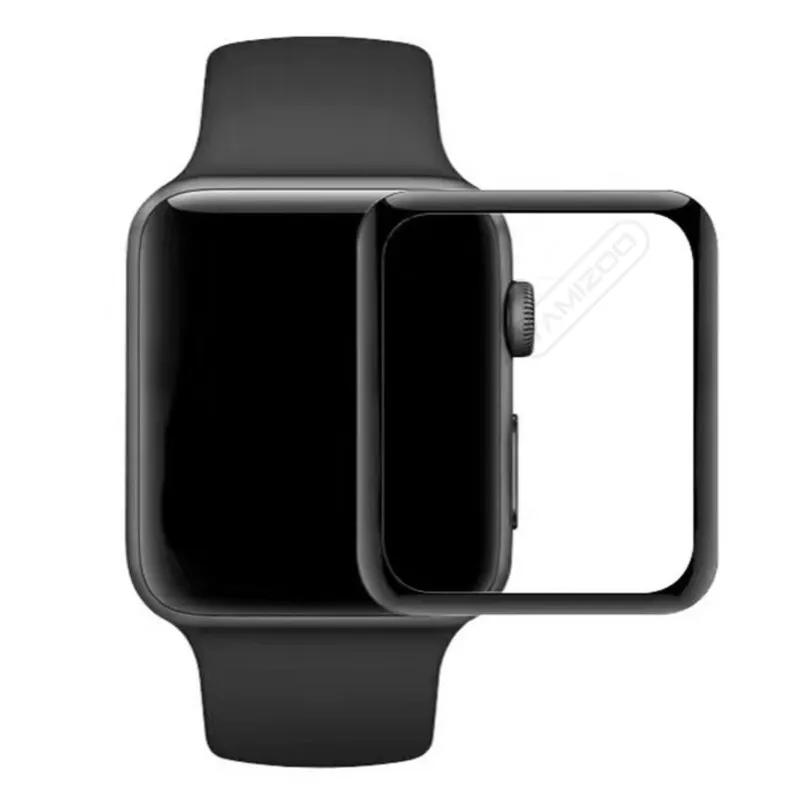 3D منحني الزجاج المقسى 9H الانفجار الكامل غلاف الحماية واقي واقي الشاشة ل IWatch 41mm 45mm 38 40 42 44 مم S7 Ser6307322