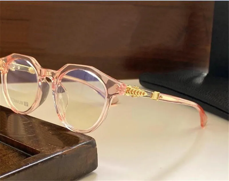 Nowe okulary optyczne Muffin Design okulary okulary okrągłe rama Vintage prosty styl przezroczysty obiektyw najwyższej jakości z obudową przezroczysty Eyeg236G