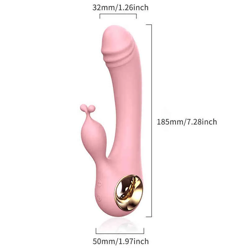 NXY Vibratoren Dual Motor Dildo Vibrator Klitoris Stimulator G-punkt Vaginal Weibliche Masturbator Sex Maschine Fotze Erwachsene Spielzeug Für paar 220427