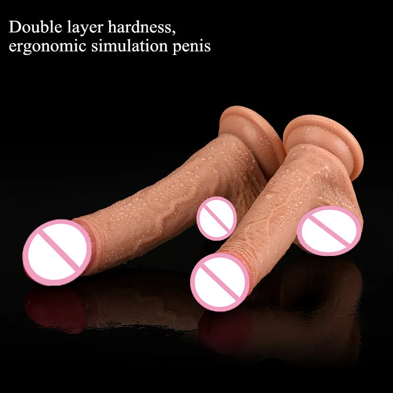 Silicone liquido vero muscolo alta imitazione dildo femminile sexy giocattolo del pene adulti forniture massaggi