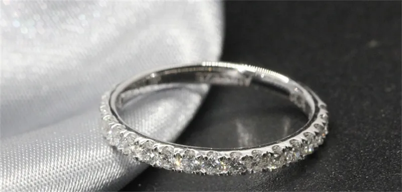 PANASH Echte Sterling Silver S925 CZ Finger Rings For Women Stapelbare trouwring Betrokkenheidsverklaring Sieraden Anel