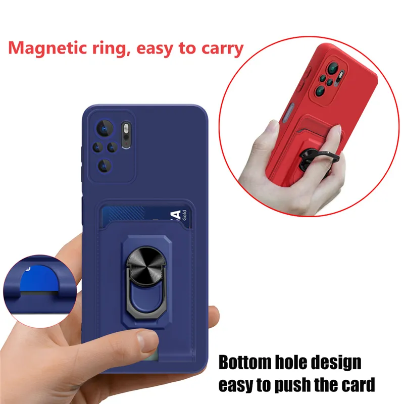 Magnetyczna torba na kartę Karty Torba na telefon dla Xiaomi Redmi Uwaga 11 10 9 Pro 9a 9T 10S MI 11T Pro Pocp M3 X3 Belt Crossbody Miękka okładka