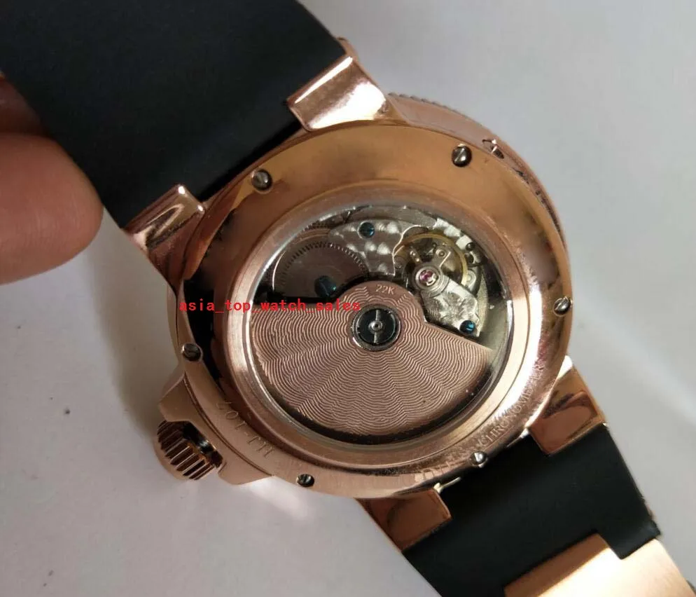 Topselling multi style UN men Wristwatches New Marine Manufacture Rome digital 266-67-3 43 Auto Date Rose Gold 45 mm dial mechanic253F