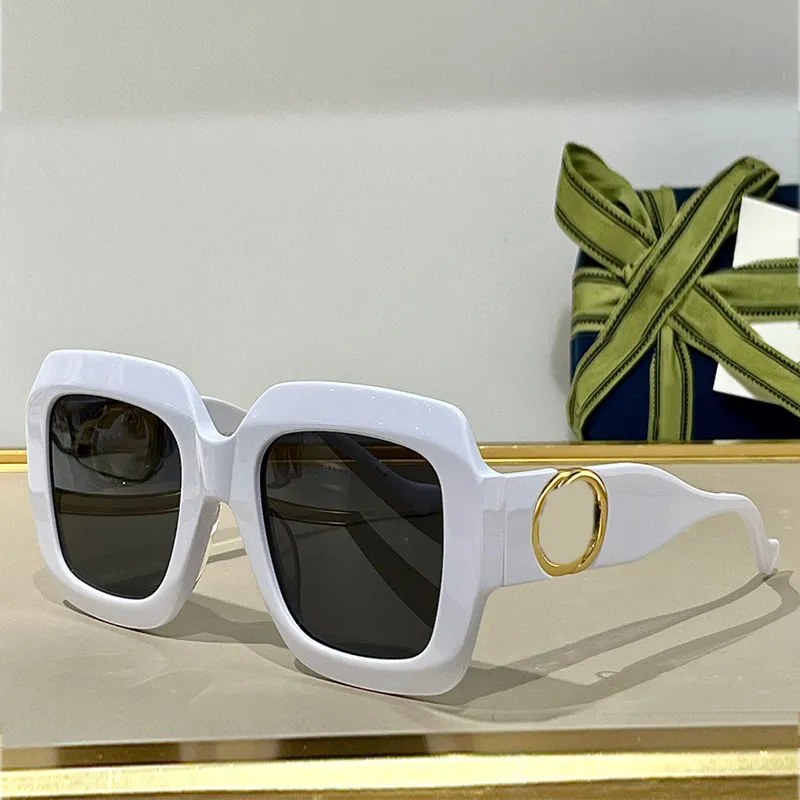 Occhiali da sole intrecciati intrecciati con telaio di iniezione nera lucido uomo designer di lusso maschi occhiali 1022 gafas de sol rettangolare sole 269v