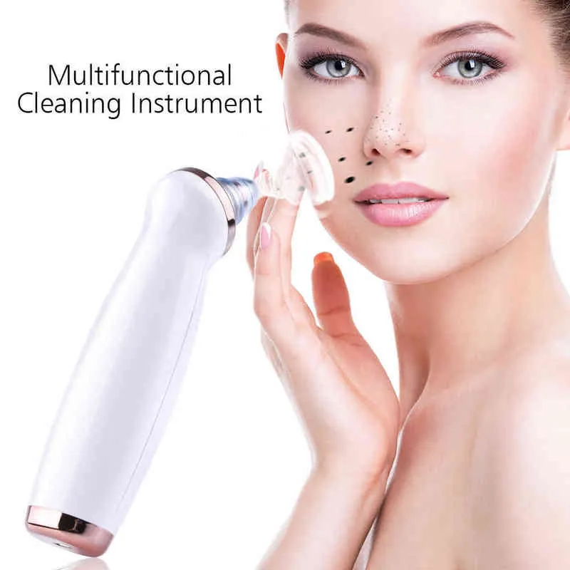 Electric Blackhead Remover Vacuum Pore Cleaner Nose Face Deep Cleansing Skin Care Machine Present Dropshipping Beauty Tool 220520