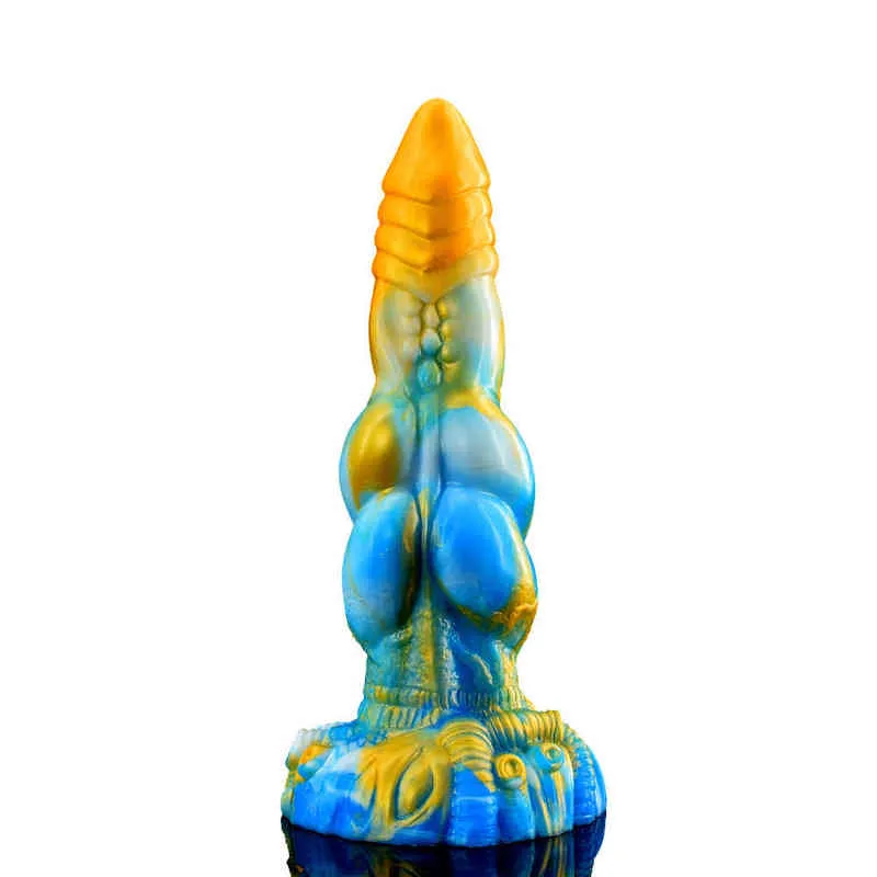 Nxy Godes Yocy Silicone Liquide Mâle et Femelle Adulte Cour Arrière Plug Anal Ventouse Doux Pénis Artificiel Produits Amusants 0317