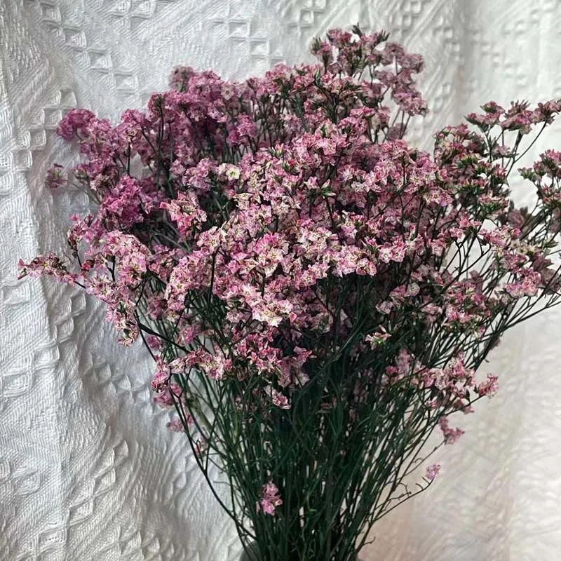 35 ~ 42cm / 60g grama de cristal fresco fresco seco preservado me esquecer flores, real para sempre amante ramo de grama para decoração de casa 220406