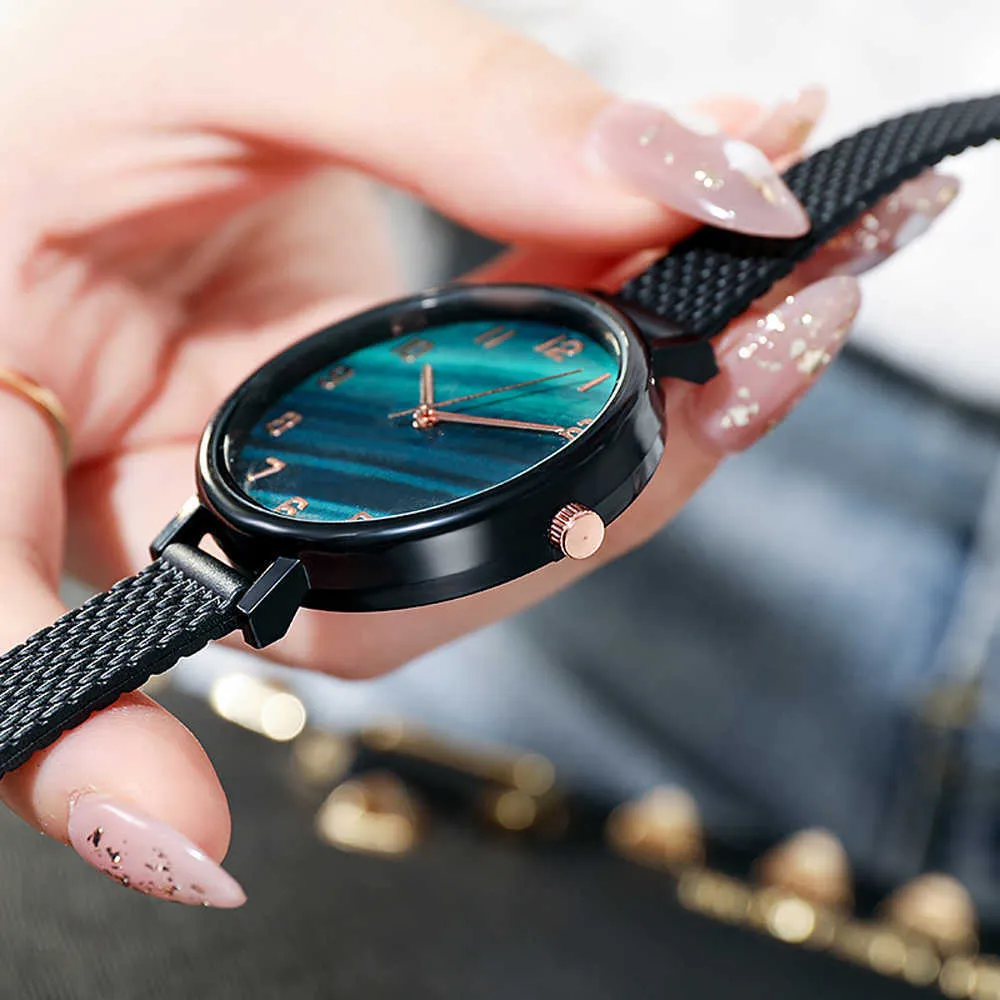 Senhoras Pequena Banda Relógio Mulheres Luxo Relógios Moda Diamante Feminino Quartz relógios de pulso Zegarek Damski