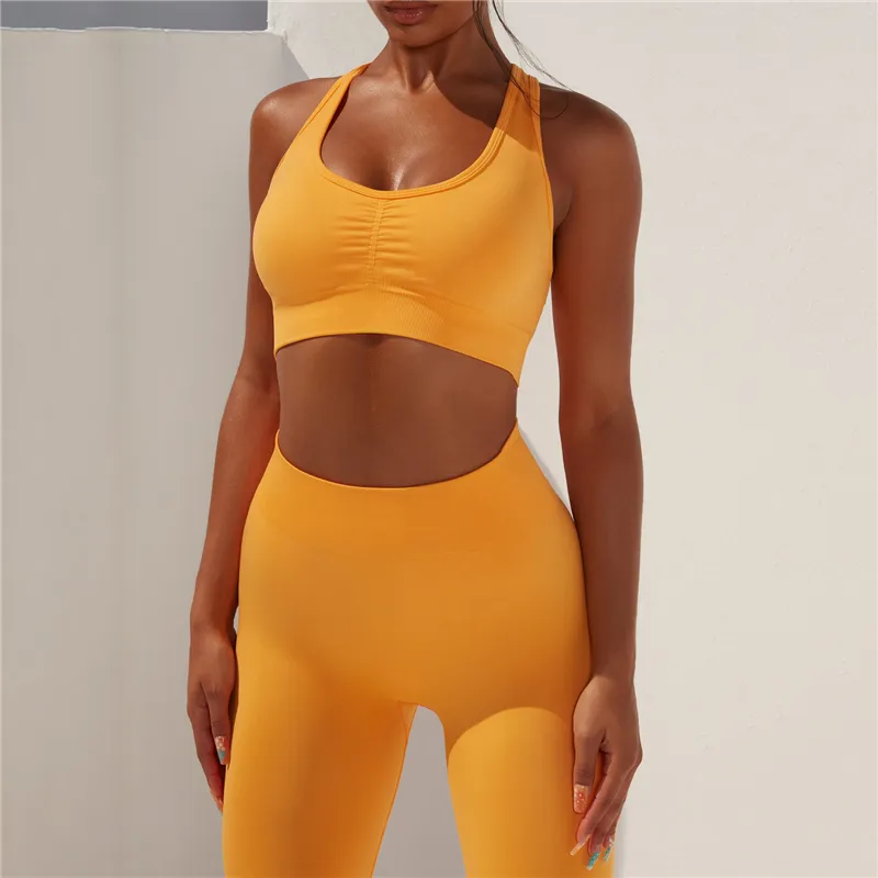 Seamless Women's Tracksuit Push Up Leggings Yoga Set Sport Outfit for Woman Suit Fitness Sports Bra Gym Clothing Workout 220330