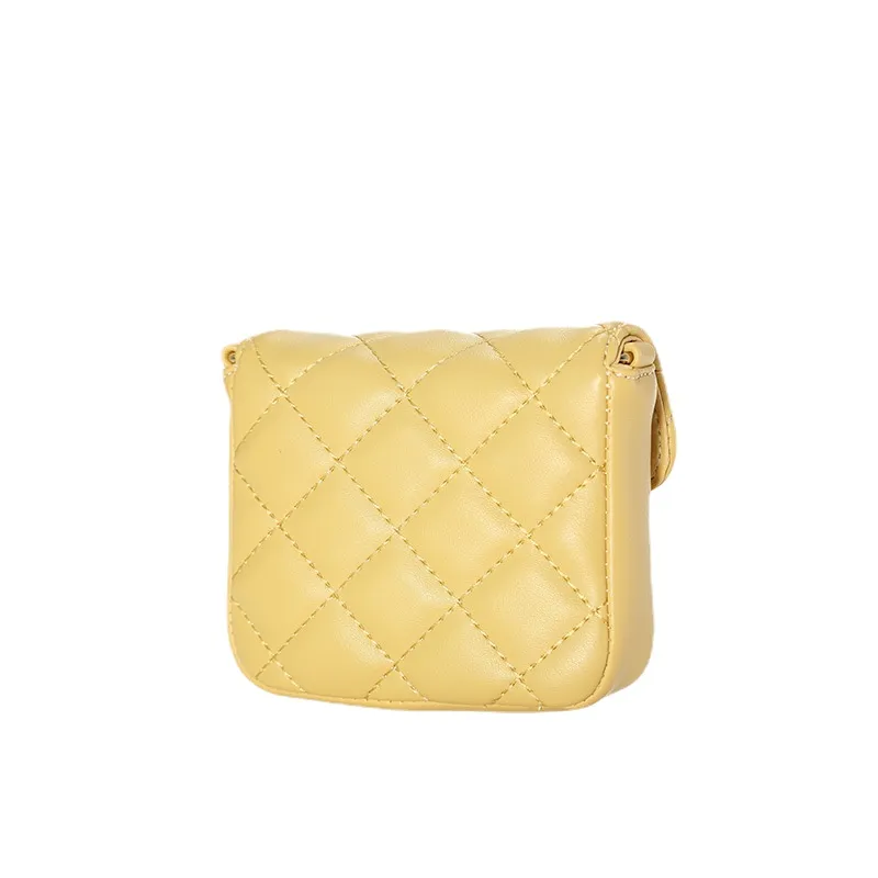 2022 New Fashion Women's Diamond Lattice Leather Bag All-match Chain Messenger Shoulder Small Square Bags
