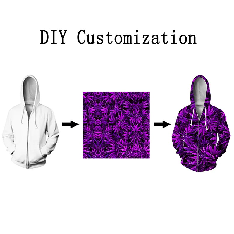 DIY Personalized Design Zipper Hoodies Men Women 3D Printed Own Picture Star Singer Anime Cartoon Casual Style Hoodie Tops X246 220706