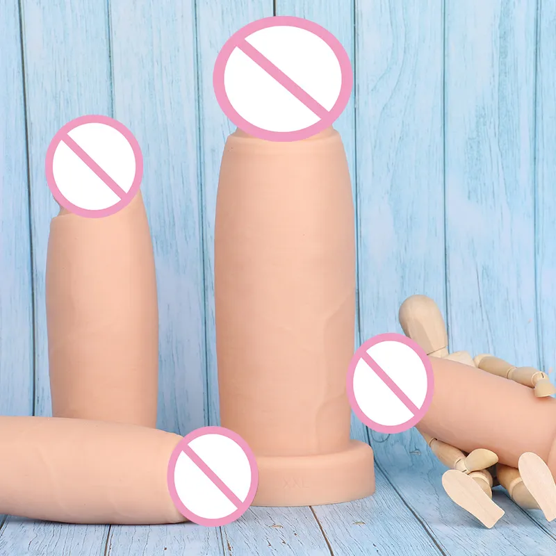 Ogromny pasek na pięści dildo na masturbatorach anal Plug Seksowne zabawki dla kobiet/mężczyzn Big Butt Soft Faloimetor Woman Masaż