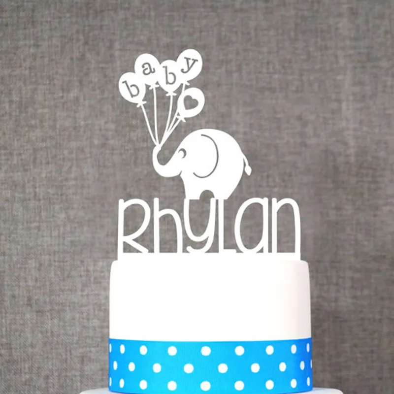 Custom Name Birthday Cake Topper Baby Shower Birthday Party Decoration Kids Casamento Personalized Birthday Cake Toppers Favor