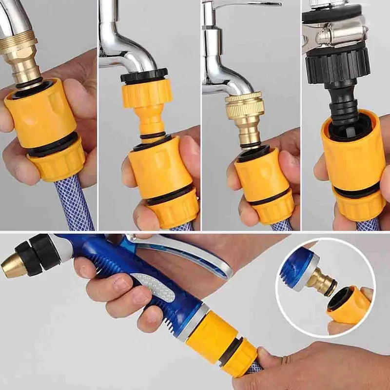 Tuinslang Connector Set End 3 Tap Extender Quick S Reparatie Joint Pipe Irrigation Accessories 220813
