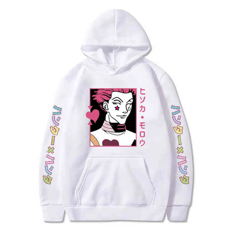 Anime Hunter x Hunter Hitoka Hoodies Sorto Casual STREETWATH STREETWATH DESTIMENTO DE ESTRADORES NOVOS MATHONS DE MATHEREX UNISSISEX ROPOS G220429