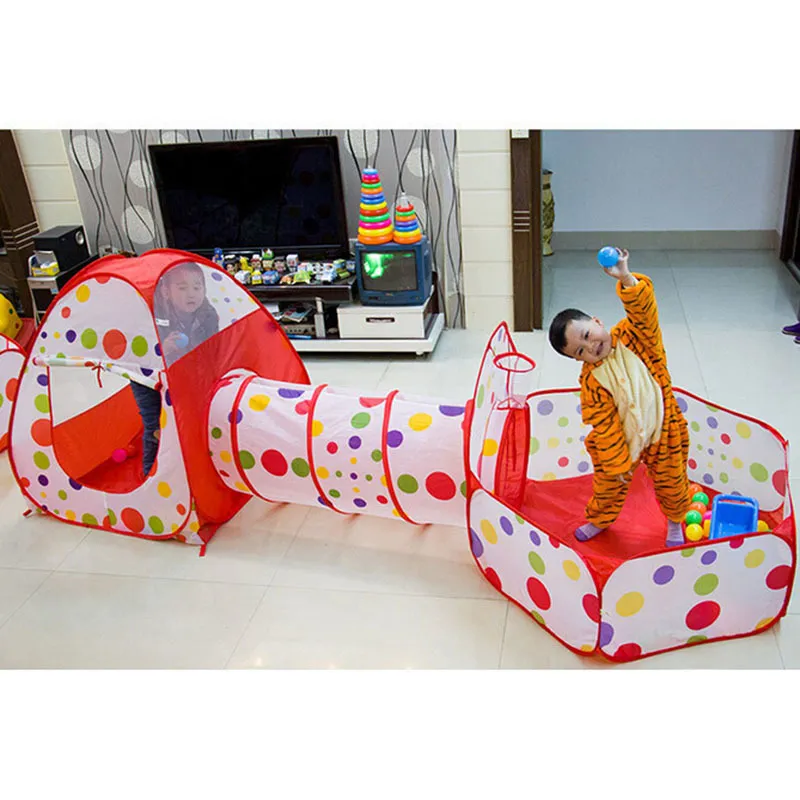 Túnel de tendas de brinquedos para crianças para crianças Baby Indoor Ocean Balls Pool seco Playground Park Playground Park dobrável Play Playpen 220621