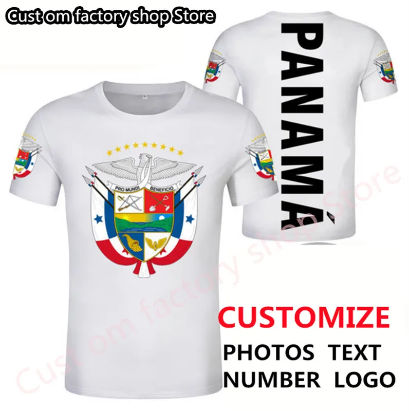 PANAMA T-Shirt DIY kostenlos nach Maß Name Nummer Pan T-Shirt Nation Flagge PA Republik Panama Spanisch Druck PO Kleidung 220607