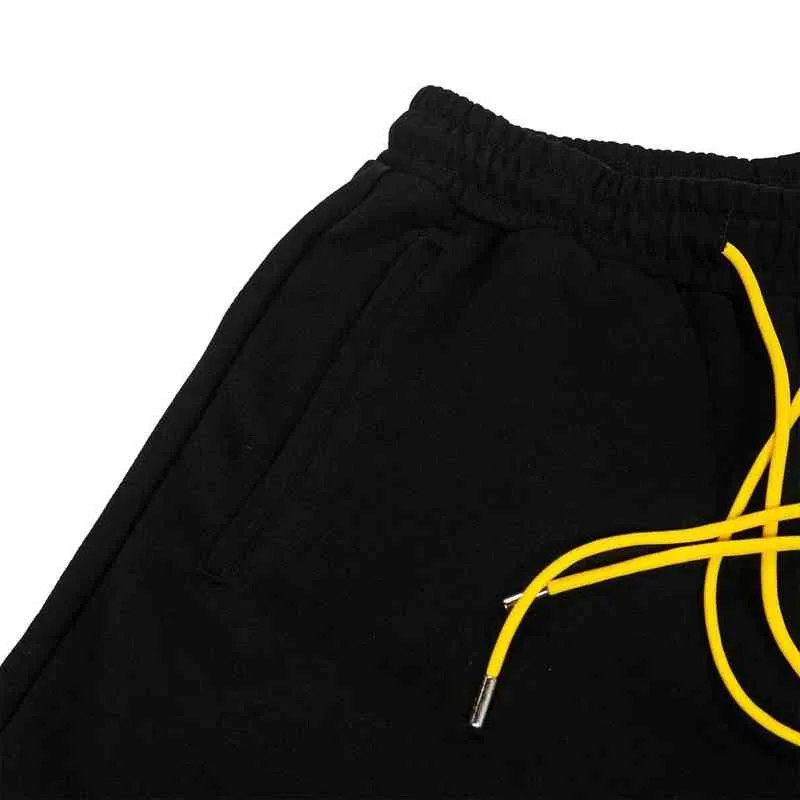 Fashion brand designer shorts Correct Rhude Embroidered Casual Sports Trendy High Street Drawstring Shorts