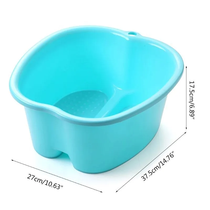 Plastic Large Foot Bath Spa Tub Basin Bucket for Soaking Feet Detox Pedicure Massage Portable 2207183860542