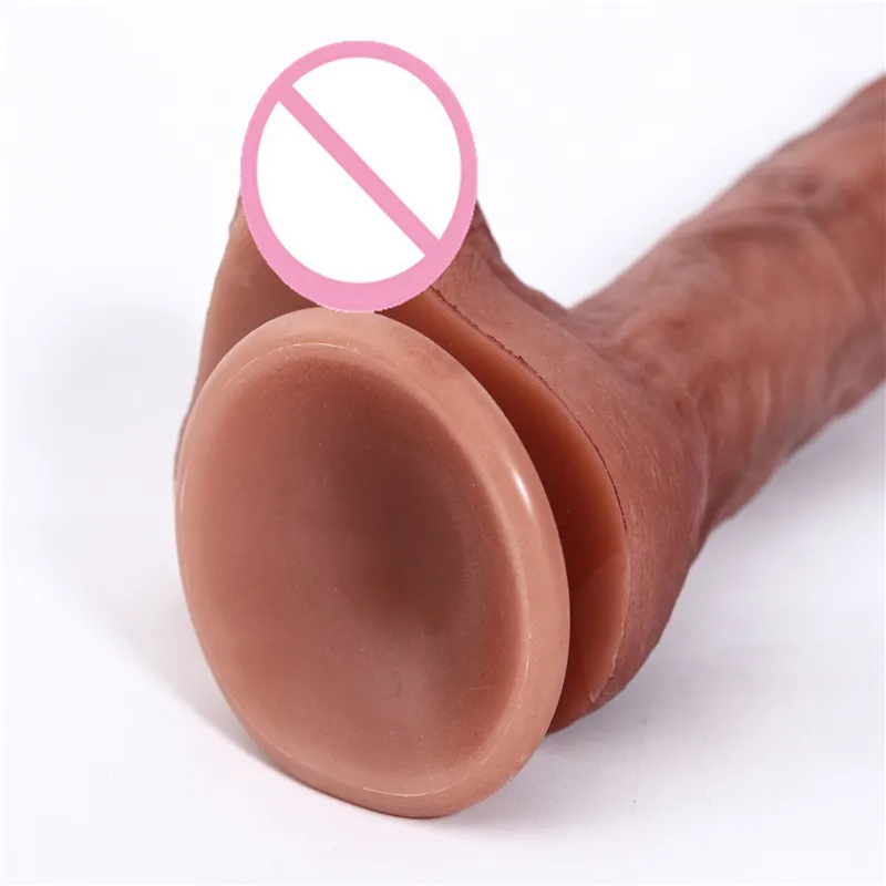 Dildo realistiska g spot stimulerar mjuk silikonsimulering penis enorm stor kuk sug kopp erotiska vuxna sexiga leksaker för kvinnor gay