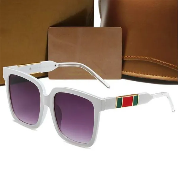 985 Designer Luxe brief Sun Glasses Mannen en vrouwen Trend Retro Anti-Glare Sunglasse en Box194J