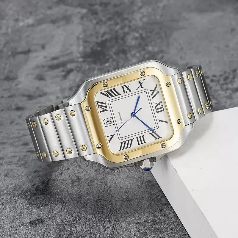 2022 relógio masculino de luxo movimento mecânico 316 material dial suíço artesanato aço queimado vidro azul309o