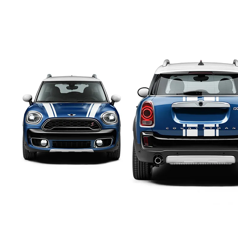 Car Trunk Decal Stripe Rear Back Door Stickers For MINI Cooper S R50 R53 R55 R56 R60 R61 F54 F55 F56 F60 Countryman Accessories